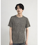 ストライプジャガード杢Tシャツ