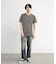 ストライプジャガード杢Tシャツ