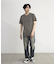ストライプジャガード杢Tシャツ