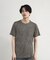 ストライプジャガード杢Tシャツ