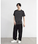 ストライプジャガード杢Tシャツ