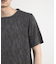 ストライプジャガード杢Tシャツ