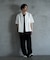 リネン混ツータックワイドスラックス