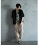 リネン混ツータックワイドスラックス