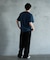 リネン混ツータックワイドスラックス