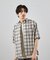 アメリカンチェックレギュラーカラー半袖シャツ