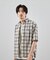 アメリカンチェックレギュラーカラー半袖シャツ
