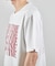 ダメージ加工ロゴプリントTシャツ