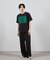 ダメージ加工ロゴプリントTシャツ