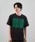 ダメージ加工ロゴプリントTシャツ