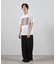 ダメージ加工ロゴプリントTシャツ