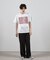 ダメージ加工ロゴプリントTシャツ