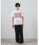 ダメージ加工ロゴプリントTシャツ