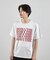 ダメージ加工ロゴプリントTシャツ