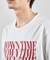 ダメージ加工ロゴプリントTシャツ