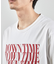 ダメージ加工ロゴプリントTシャツ