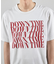 ダメージ加工ロゴプリントTシャツ