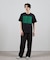 ダメージ加工ロゴプリントTシャツ