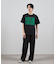 ダメージ加工ロゴプリントTシャツ