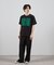 ダメージ加工ロゴプリントTシャツ