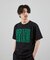 ダメージ加工ロゴプリントTシャツ