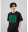 ダメージ加工ロゴプリントTシャツ