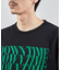 ダメージ加工ロゴプリントTシャツ