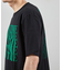 ダメージ加工ロゴプリントTシャツ