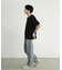 カットオフロゴプリント刺?Ｔシャツ