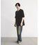 古着風ピグメント切替Tシャツ