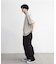 古着風ピグメント切替Tシャツ