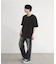 古着風ピグメント切替Tシャツ
