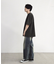 古着風ピグメント切替Tシャツ