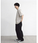 古着風ピグメント切替Tシャツ