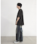 古着風ピグメント切替Tシャツ