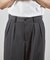 ポリエステルストレッチツータックワイドスラックス