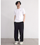 シルケットバックロゴプリントTシャツ