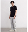 シルケットバックロゴプリントTシャツ