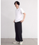 シルケットバックロゴプリントTシャツ