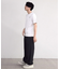 シルケットバックロゴプリントTシャツ