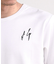 シルケットバックロゴプリントTシャツ