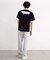 シルケットバックロゴプリントTシャツ