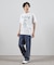 ユニバーサルオーバーオール別注　WINDY JRビンテージ加工プリントTシャツ