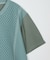 サマーニットコンビVネック半袖Tシャツ