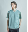 サマーニットコンビVネック半袖Tシャツ