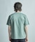 サマーニットコンビVネック半袖Tシャツ