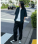 ハイパーストレッチタックワイドテーパードイージーパンツ