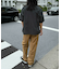 ハイパーストレッチタックワイドテーパードイージーパンツ