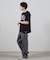 ユニバーサルオーバーオール別注ビンテージ加工プリントTシャツ