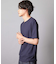 リンクスジャガード キーネックTシャツ